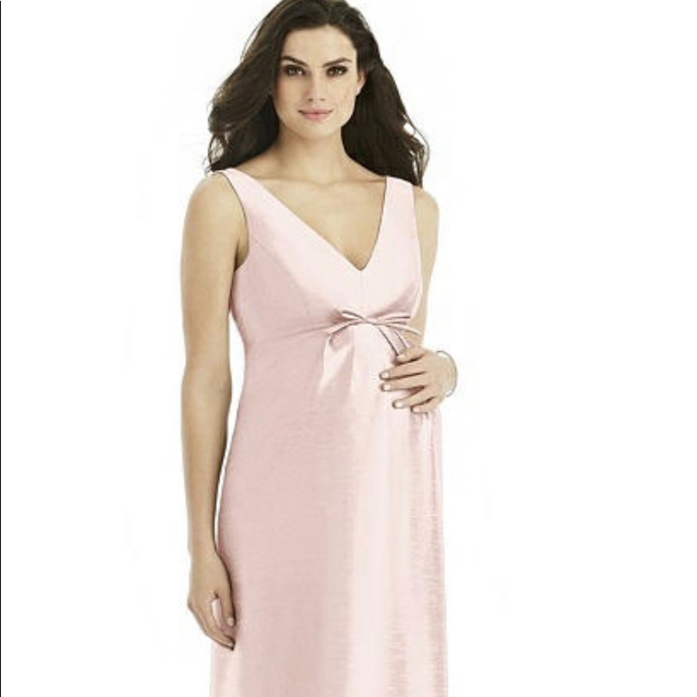 Alfred Sung - Dupioni Maternity Bridesmaid Dress